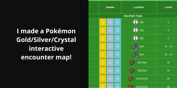 Pokémon Crystal version map